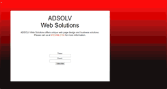 Desktop Screenshot of adsolvwebsolutions.com
