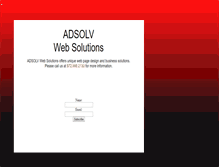 Tablet Screenshot of adsolvwebsolutions.com